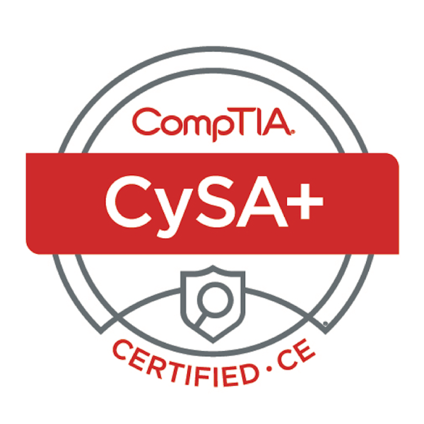 CompTIA CySA+ badge