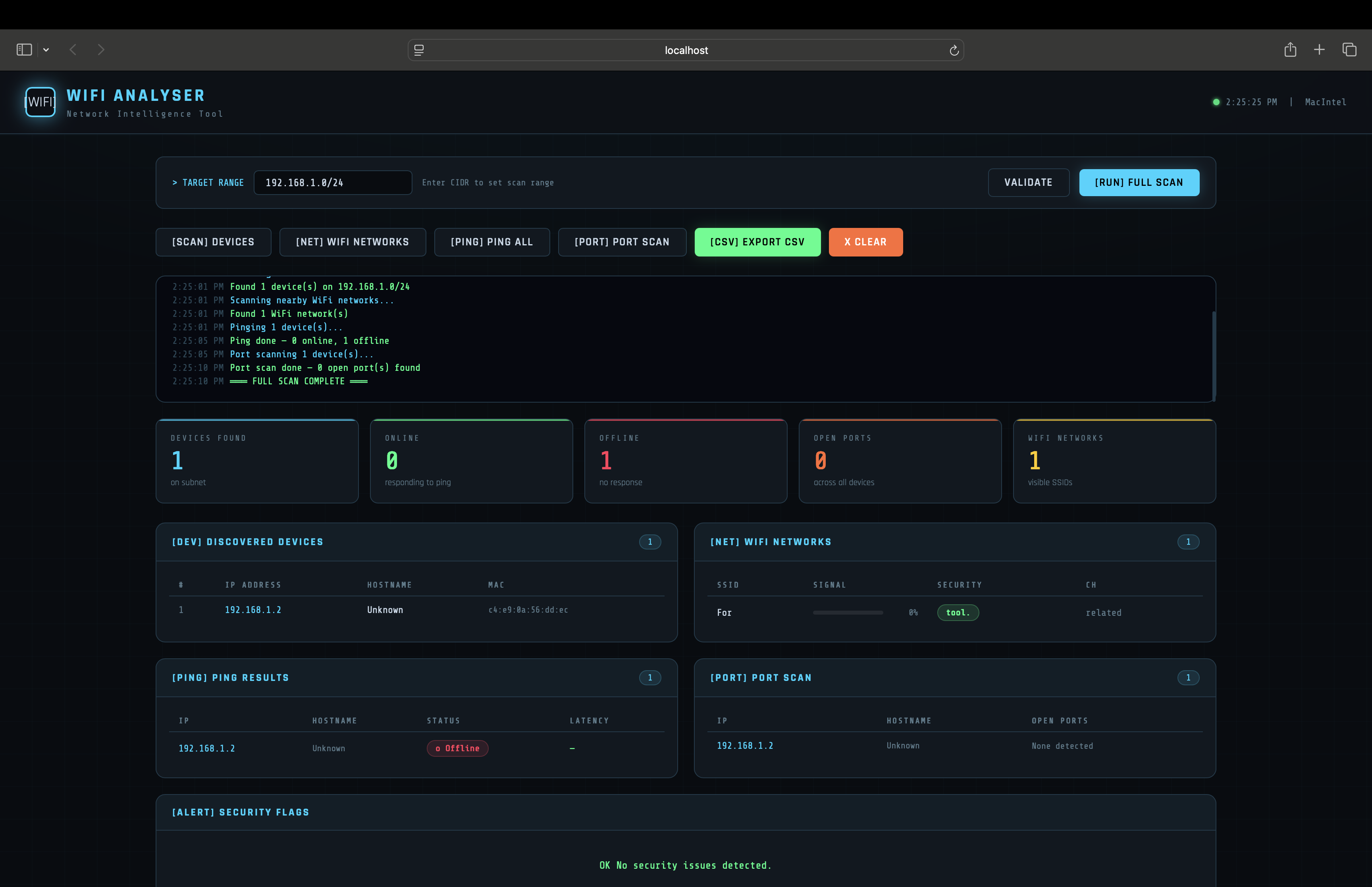 WiFi Analyser Preview